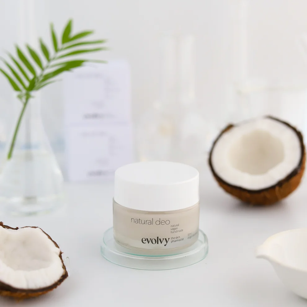 Evolvy - Natural Deo- Doğal Krem Deodorant - Limon Çimeni