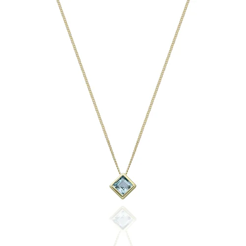 Cult & Glint - Blue Square Necklace