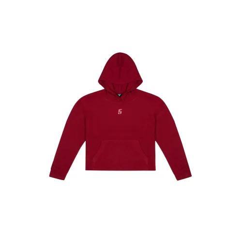 Bassigue - Waffle Oversize Hoodie - Wine