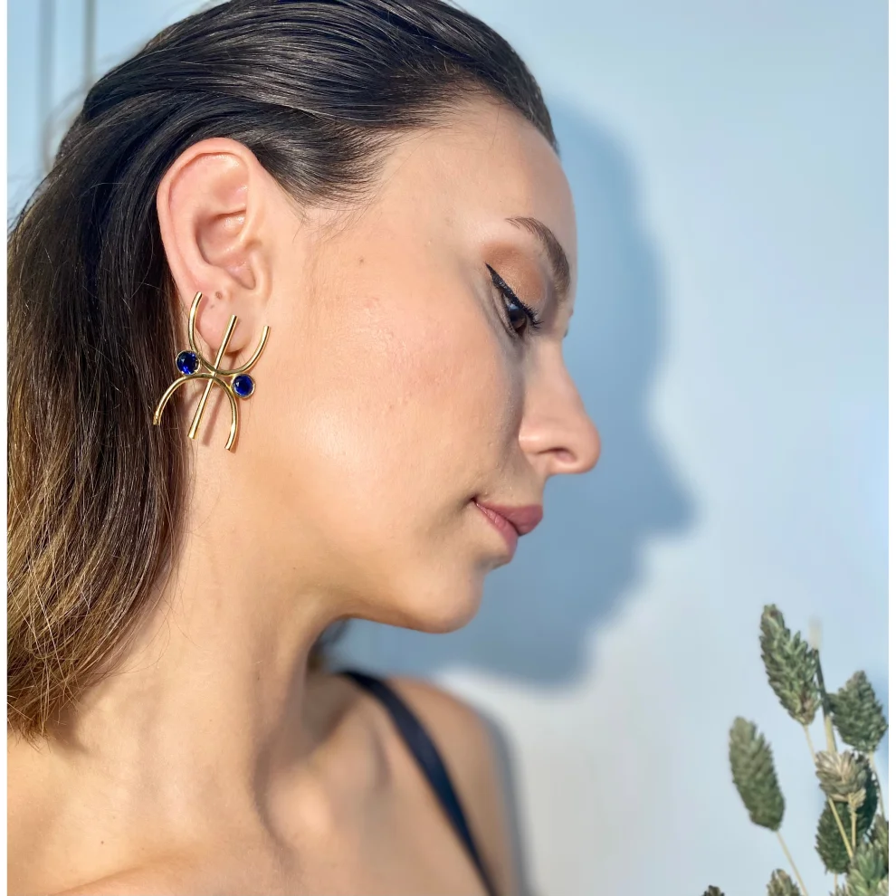 Yazgi Sungur Jewelry - Large Female Male Earring