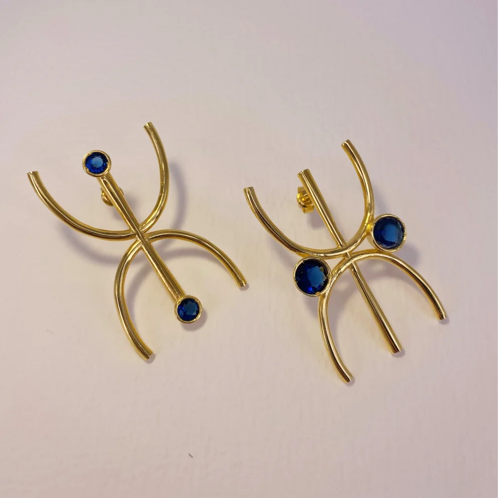 Yazgi Sungur Jewelry - Large Female Male Earring