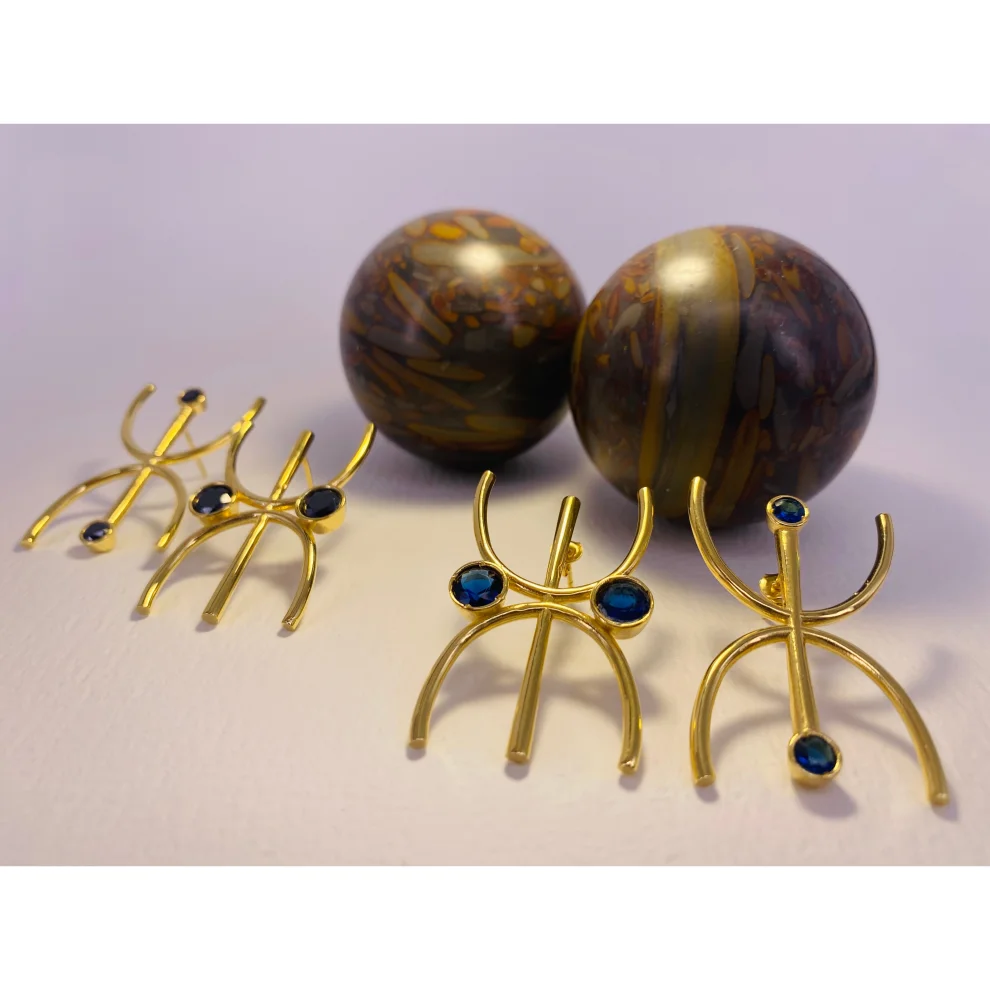 Yazgi Sungur Jewelry - Large Female Male Earring