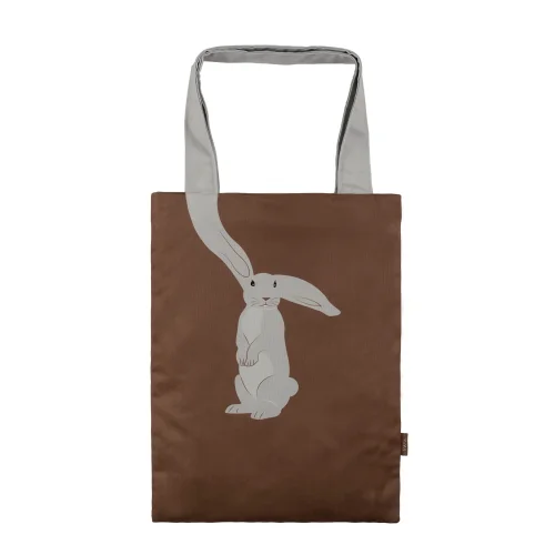 Design Vira - Brown Rabbit Tote Bag