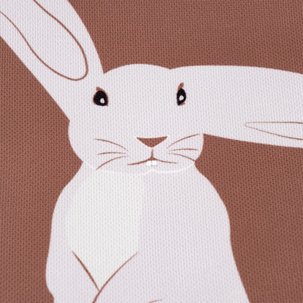 Design Vira - Brown Rabbit Tote Bag