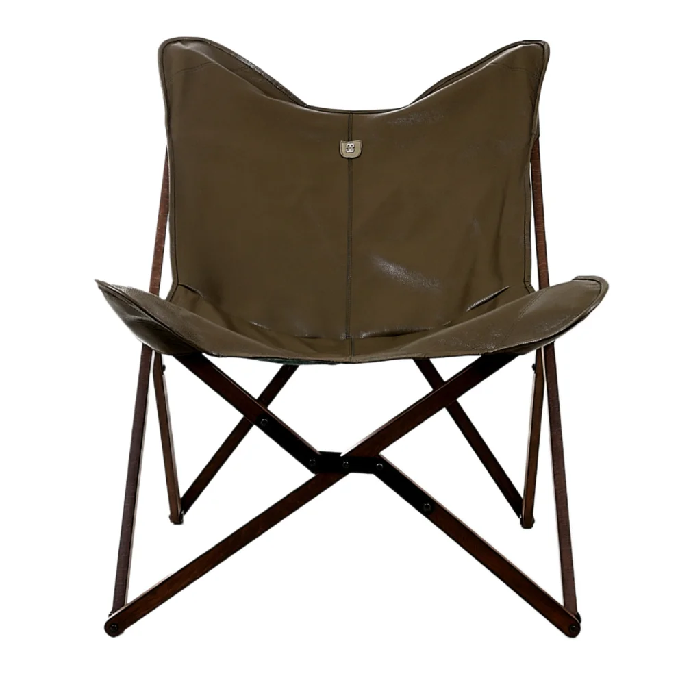 Marbre Home - Genuine Leather Butterfly Chair