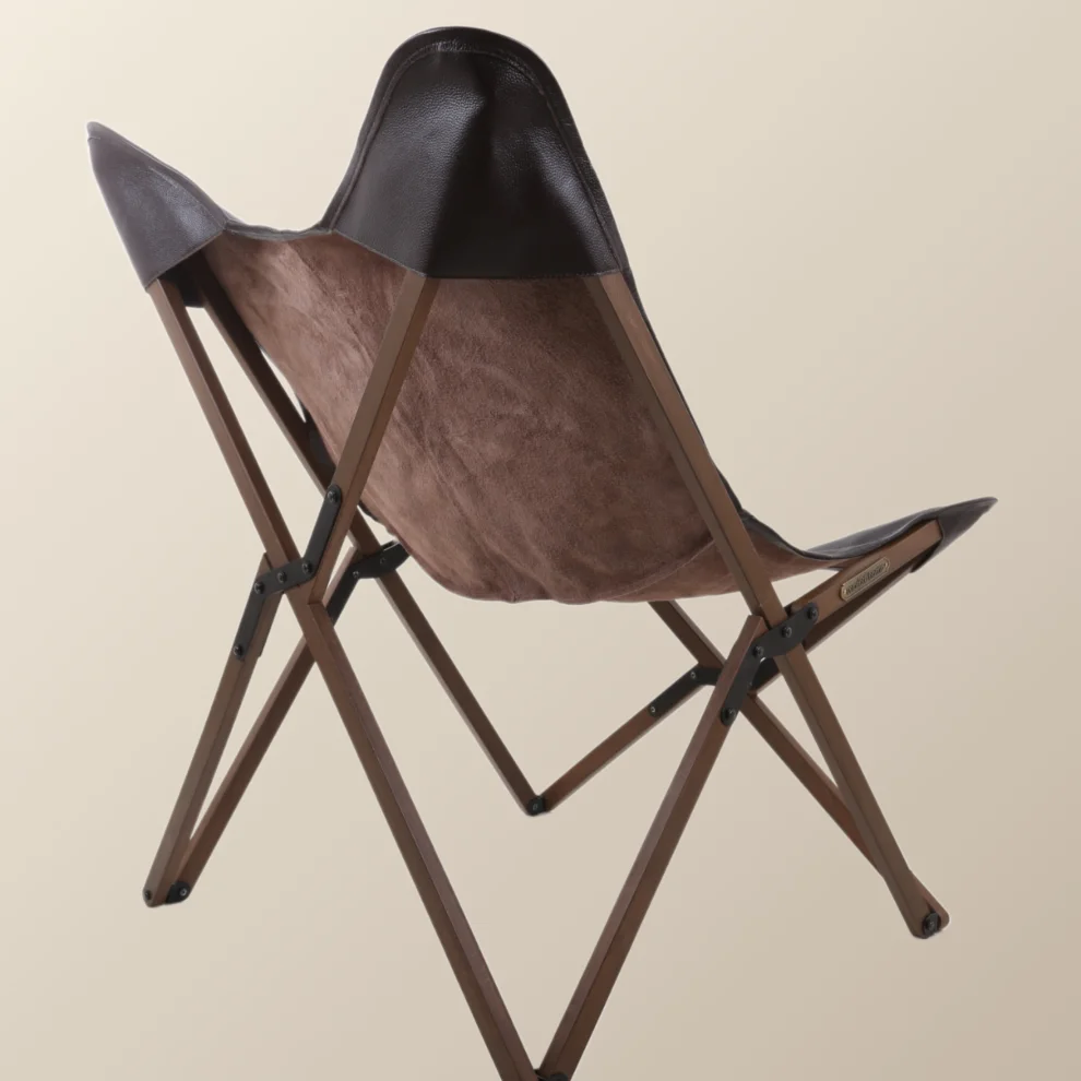 Marbre Home - Genuine Leather Butterfly Chair