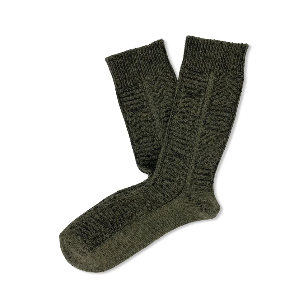 Endemique Studio - The Wool Forest Green Socks