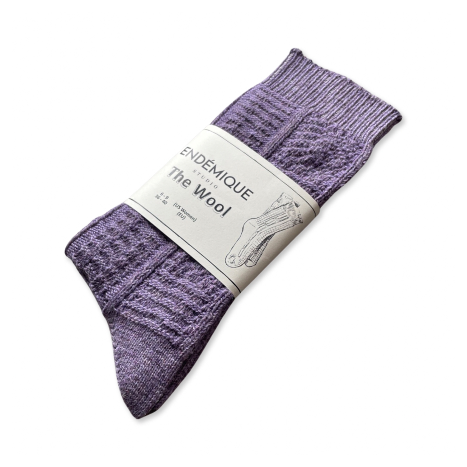 The Wool Lilac Socks