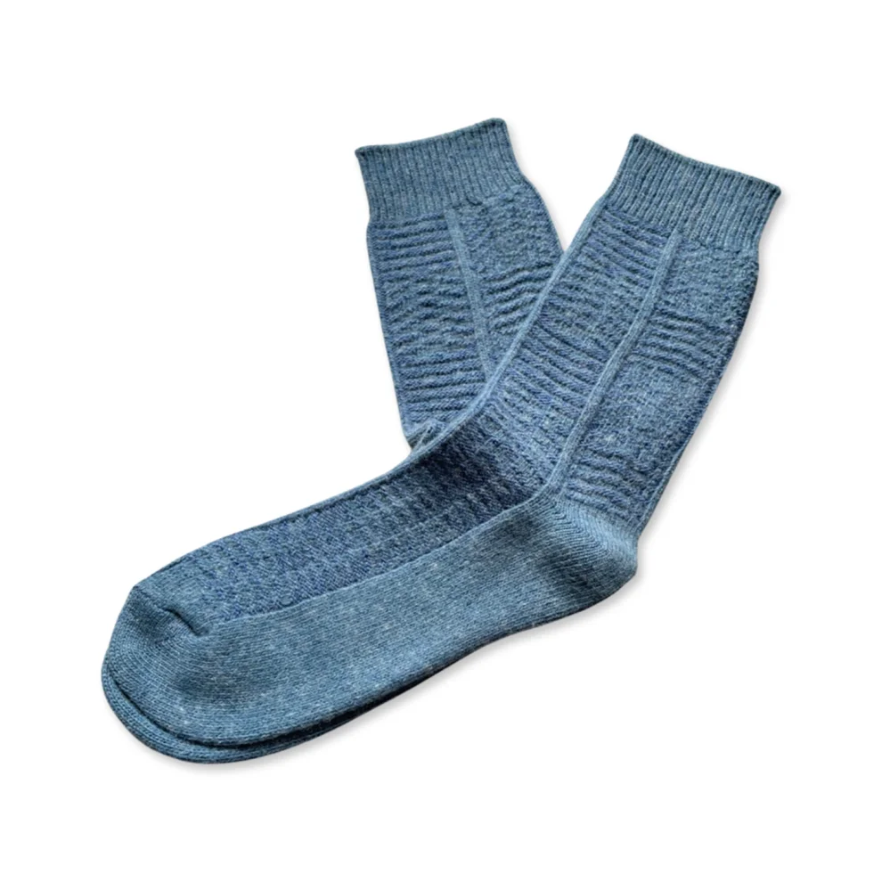 Endemique Studio - The Wool Sapphire Blue Socks