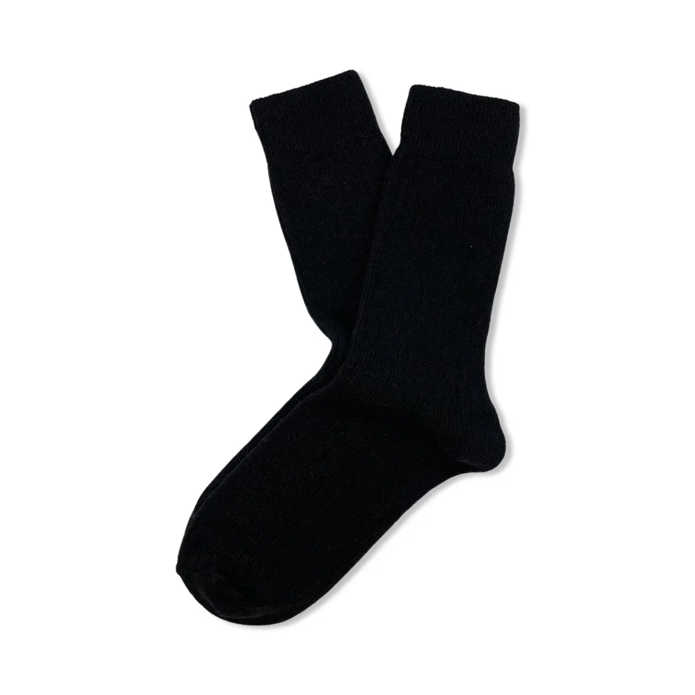 Endemique Studio - The Wool Vl Black Socks