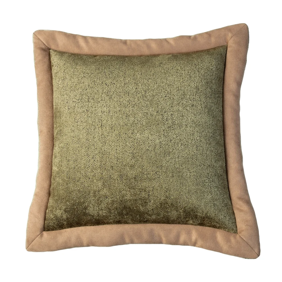 22 Maggio Istanbul - Albero Chenille Decorative Cushion With Suede Borders