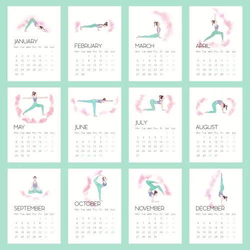 Atelier Dma 2023 Yoga Desk Calendar Without Stand hipicon