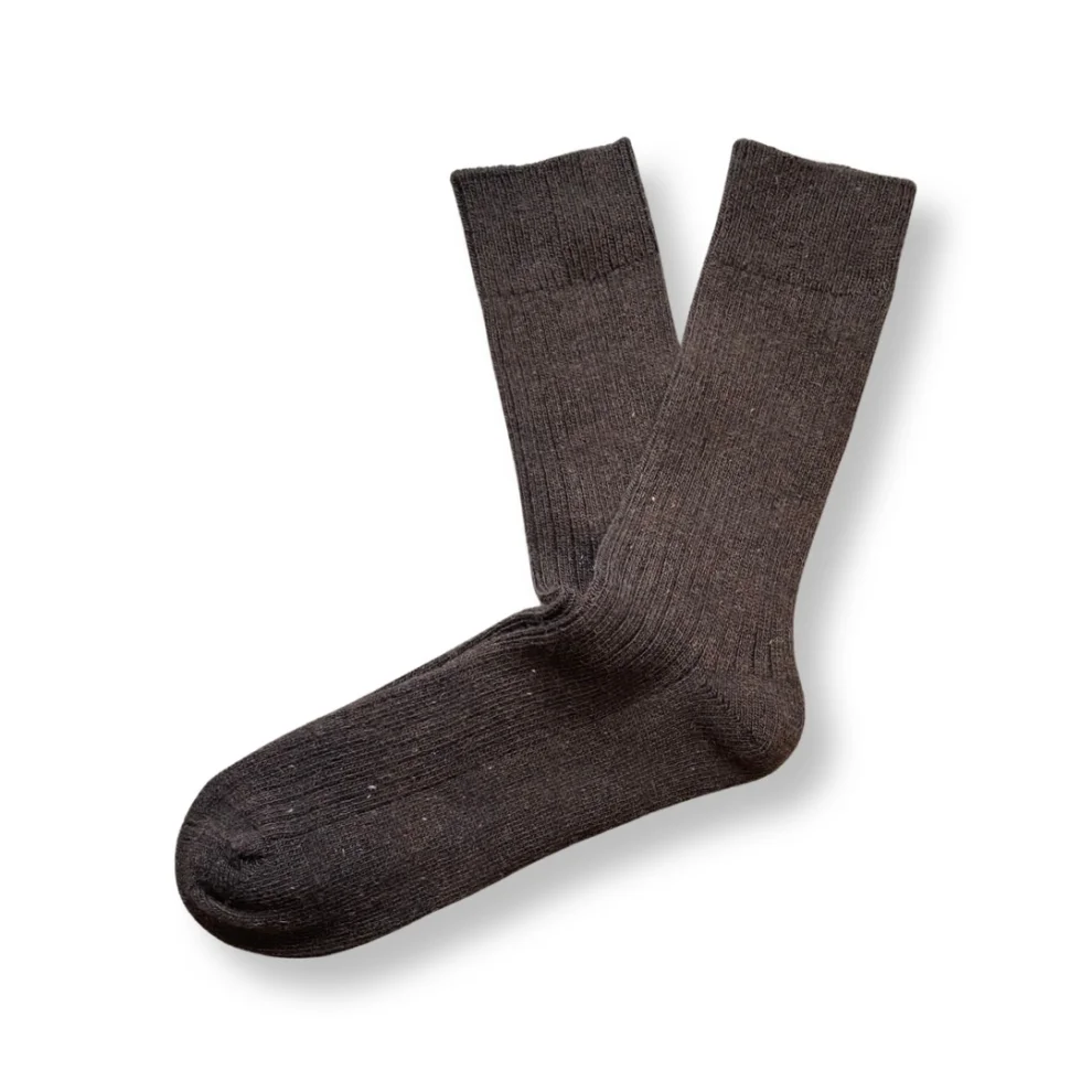 Endemique Studio - The Wool Vl Brown Socks