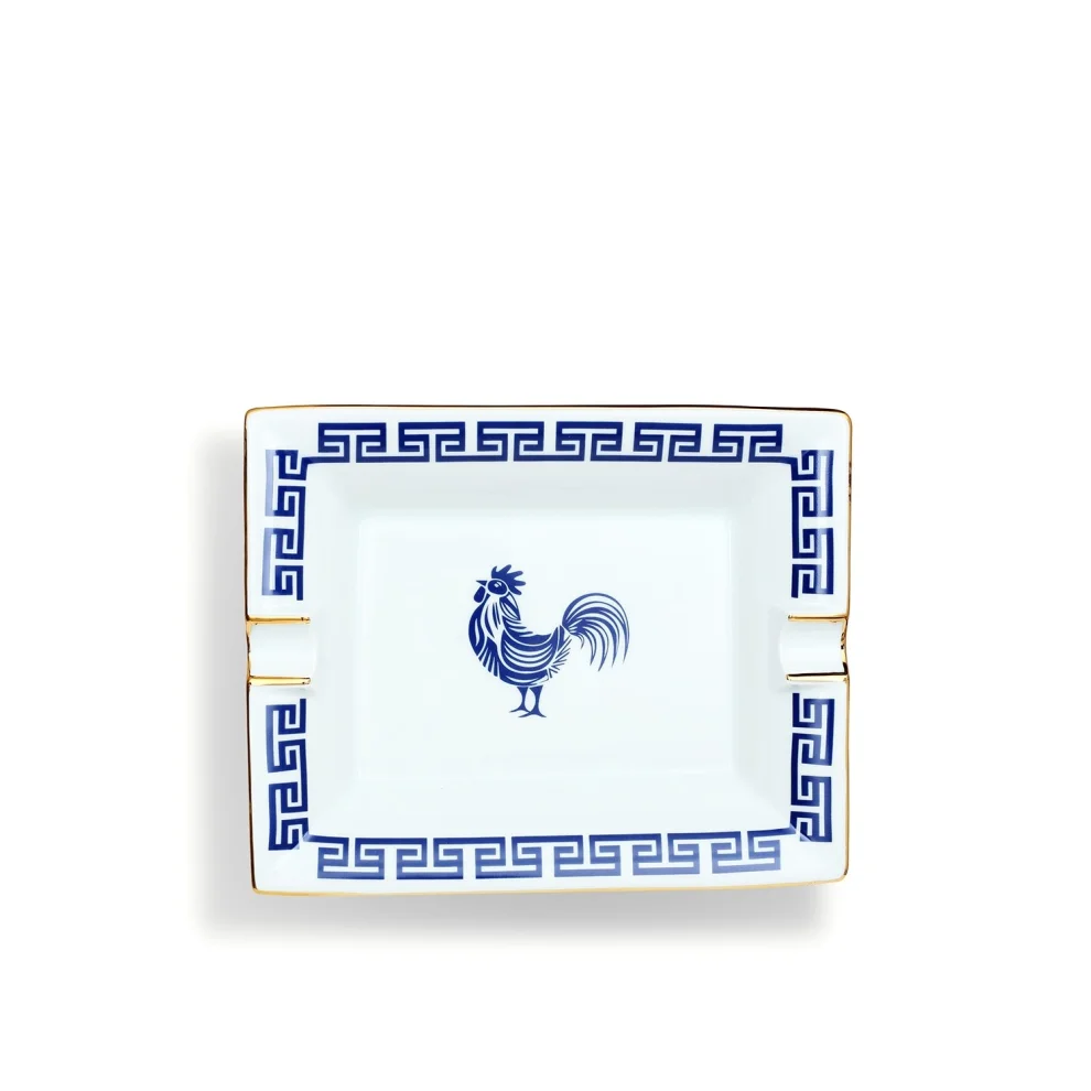 Some Home İstanbul - Lucky Rooster Collection Blue Kül Tablası