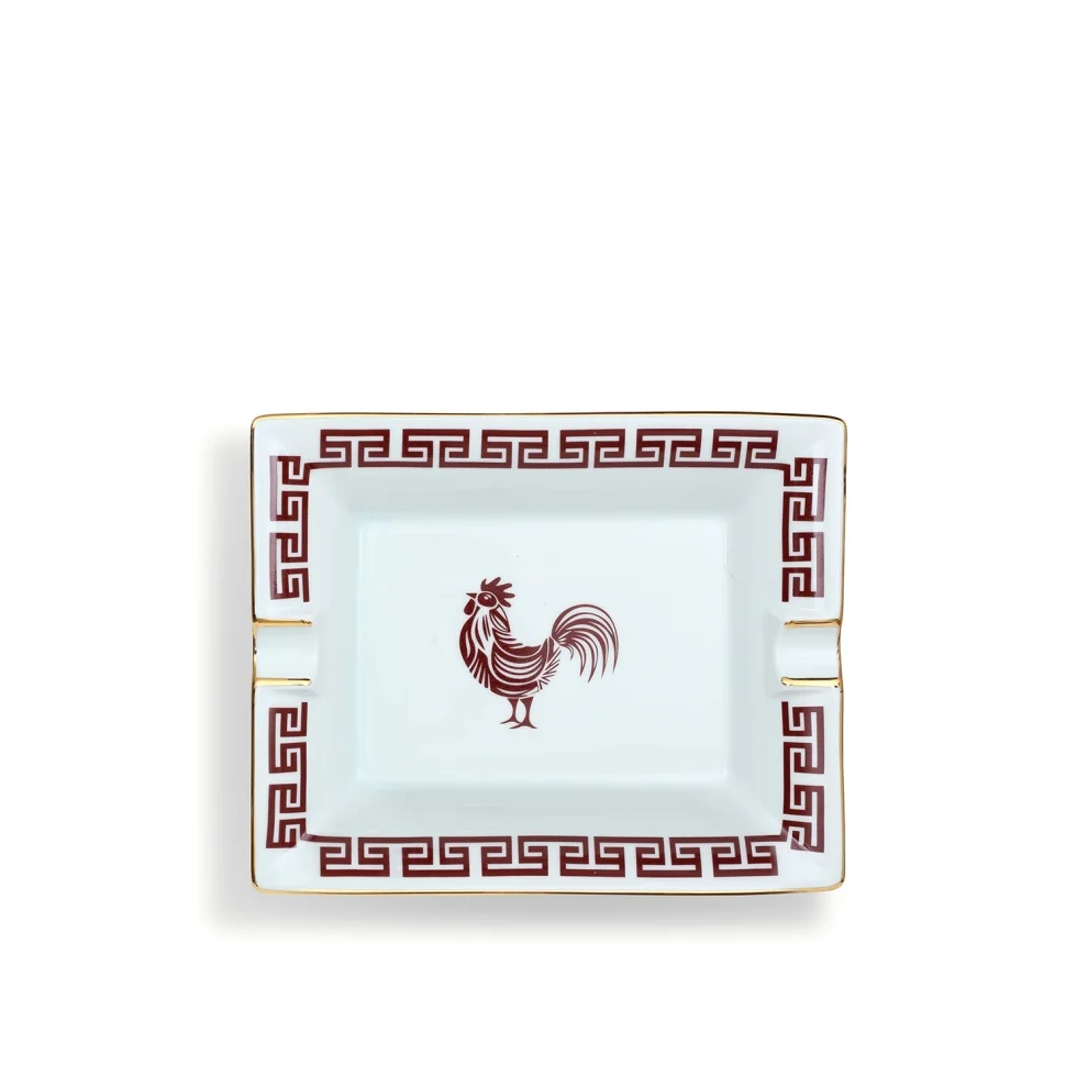 Some Home İstanbul - Lucky Rooster Collection Red Kül Tablası
