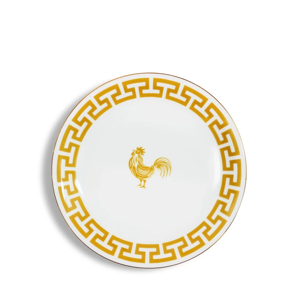 Some Home İstanbul - Lucky Rooster Collection Mustard 18 Cm Servis Tabak