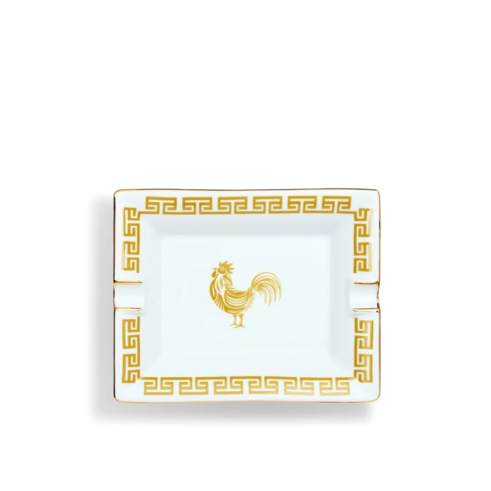 Some Home İstanbul - Lucky Rooster Collection Mustard Kül Tablası
