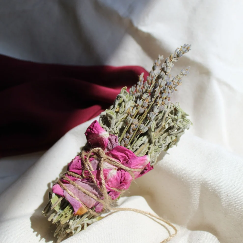 Root Aromaterapi - Relaxing & Calming Rose-lavender & White Sage Incense