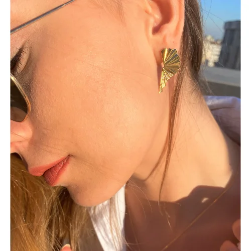 Yazgi Sungur Jewelry - Fan Collection Earring