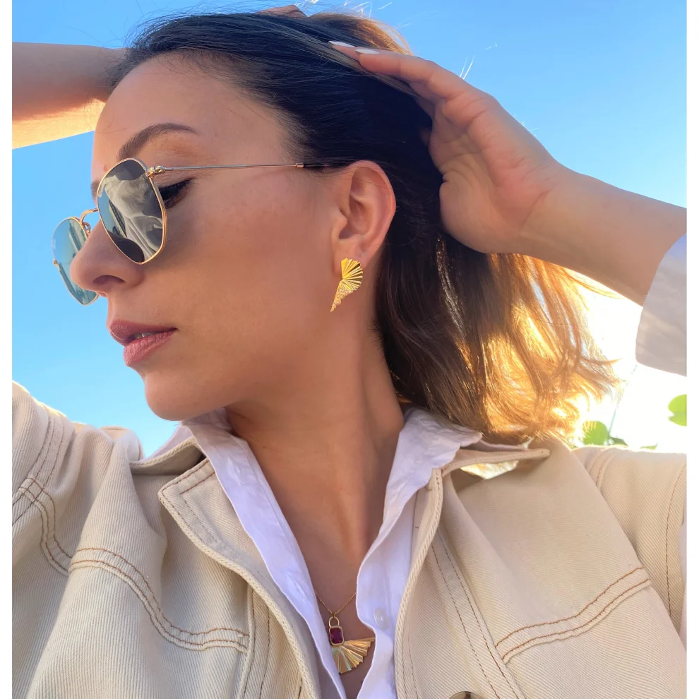 Yazgi Sungur Jewelry - Fan Collection Earring