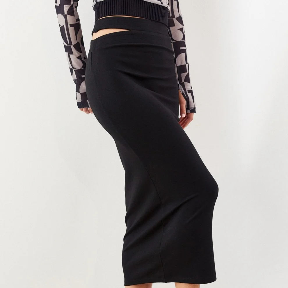 Auric - High Waist Pencil Skirt