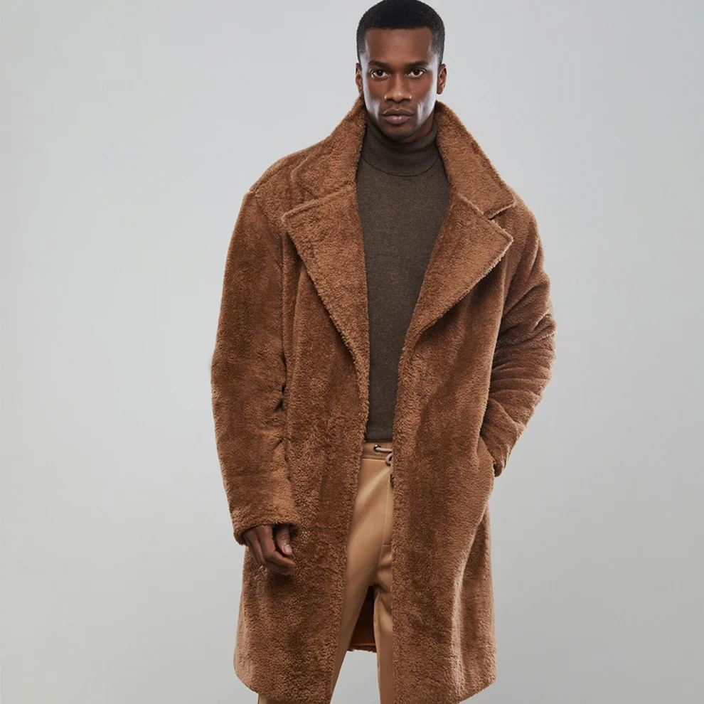 H and cheap m camel coat