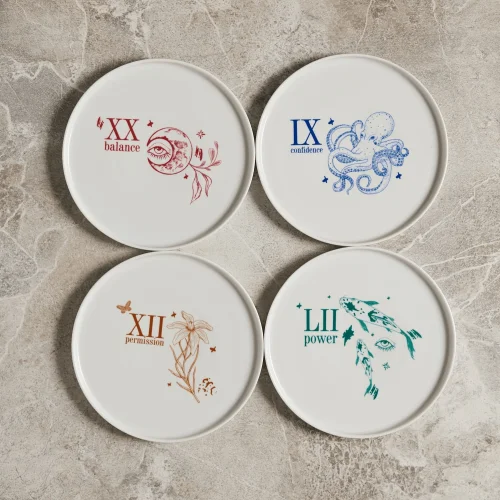 Lucra Concept - The Charm Collection 20cm Dessert And 25cm Service Dish Set Of 8