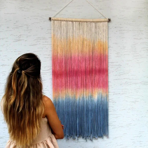 Ayışığı Art - Colorful Macrame Wall Art Macrame Wall Tapestry - Il