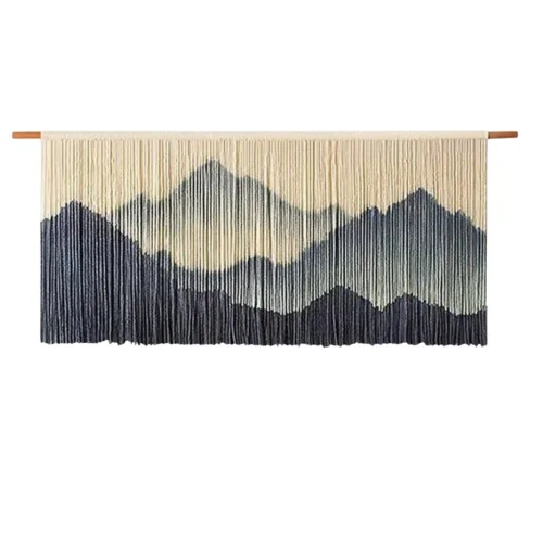 Ayışığı Art - Mountain Macrame Wall Hanging Colorful Woven Tapestry - Vll