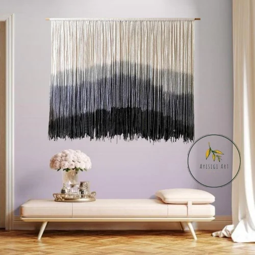 Ayışığı Art - Colorful Macrame Wall Hanging Modern Macrame Tapestry - X