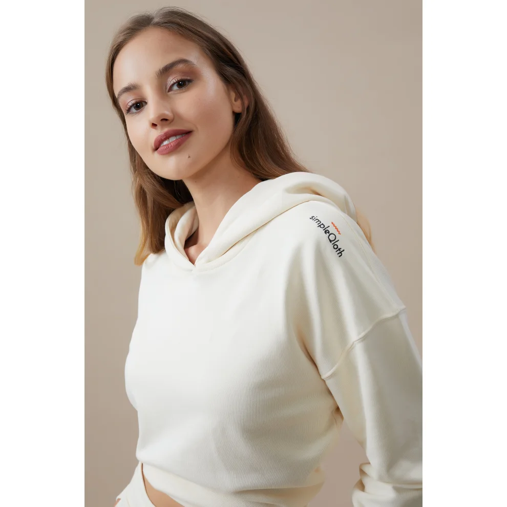 SimpleQloth - Crop Top Hoodie