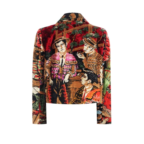 Bashaques - Spanish Night Patterned Silk Carpet Jacket