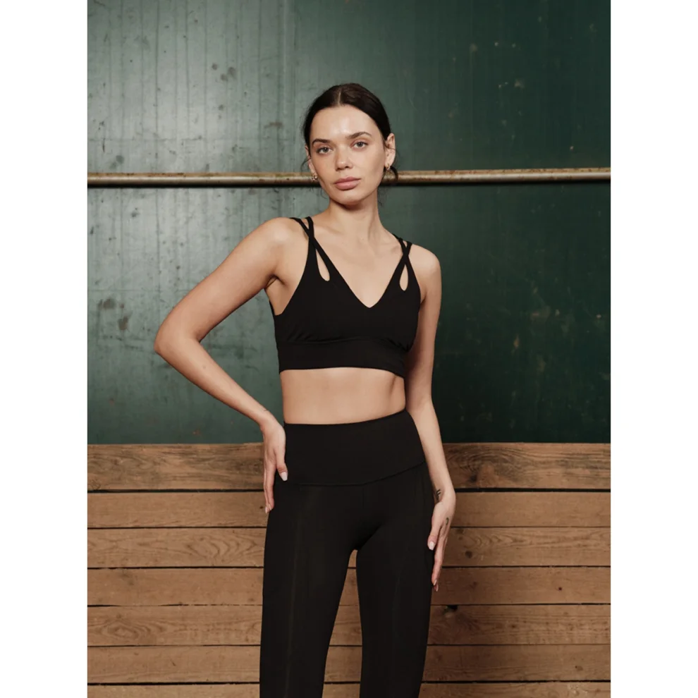 Saude İstanbul - Benito Slim Straps Sports Bra Black XS