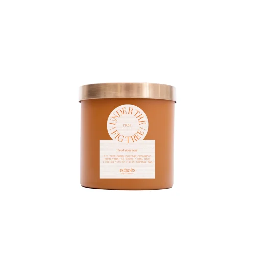 Echoes Lab - Under The Fig Tree Scented Medium Size Natural Candle 300 Gr