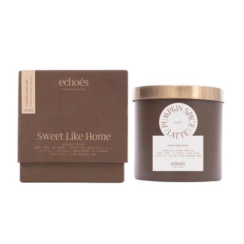 Echoes Lab - Pumpkin Spice Latte Scented Medium Size Natural 300 Gr