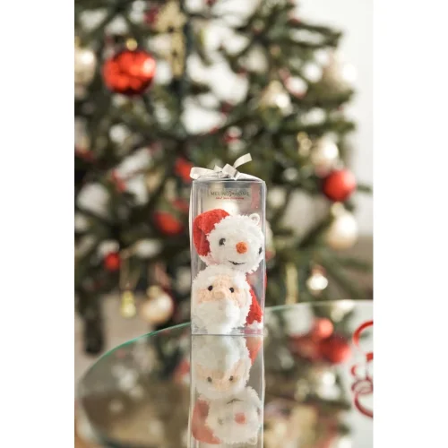MELINO HOME - Christmas Tree Ornament Set Of 2 / Santa & Snowman