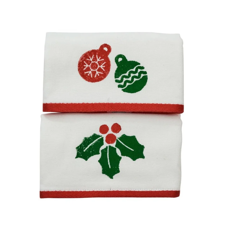 MELINO HOME - Christmas Printed Towel Set Of 2