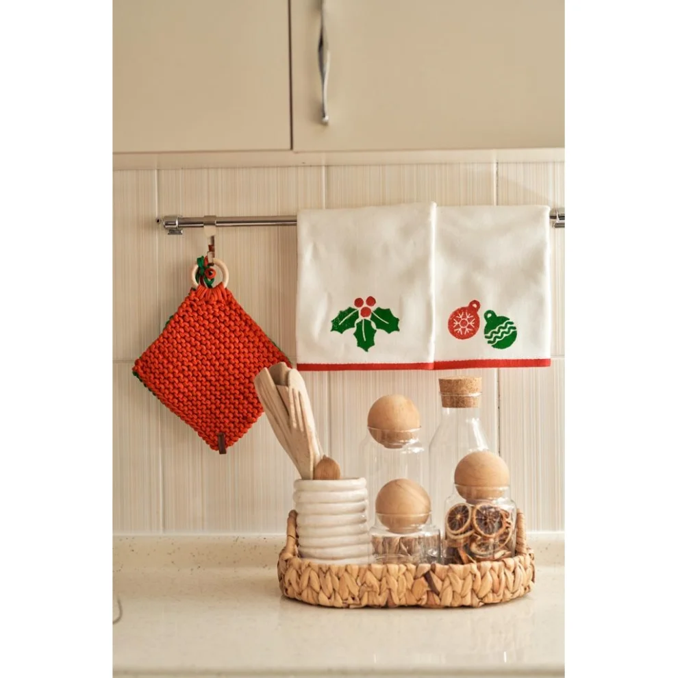 MELINO HOME - Christmas Printed Towel Set Of 2