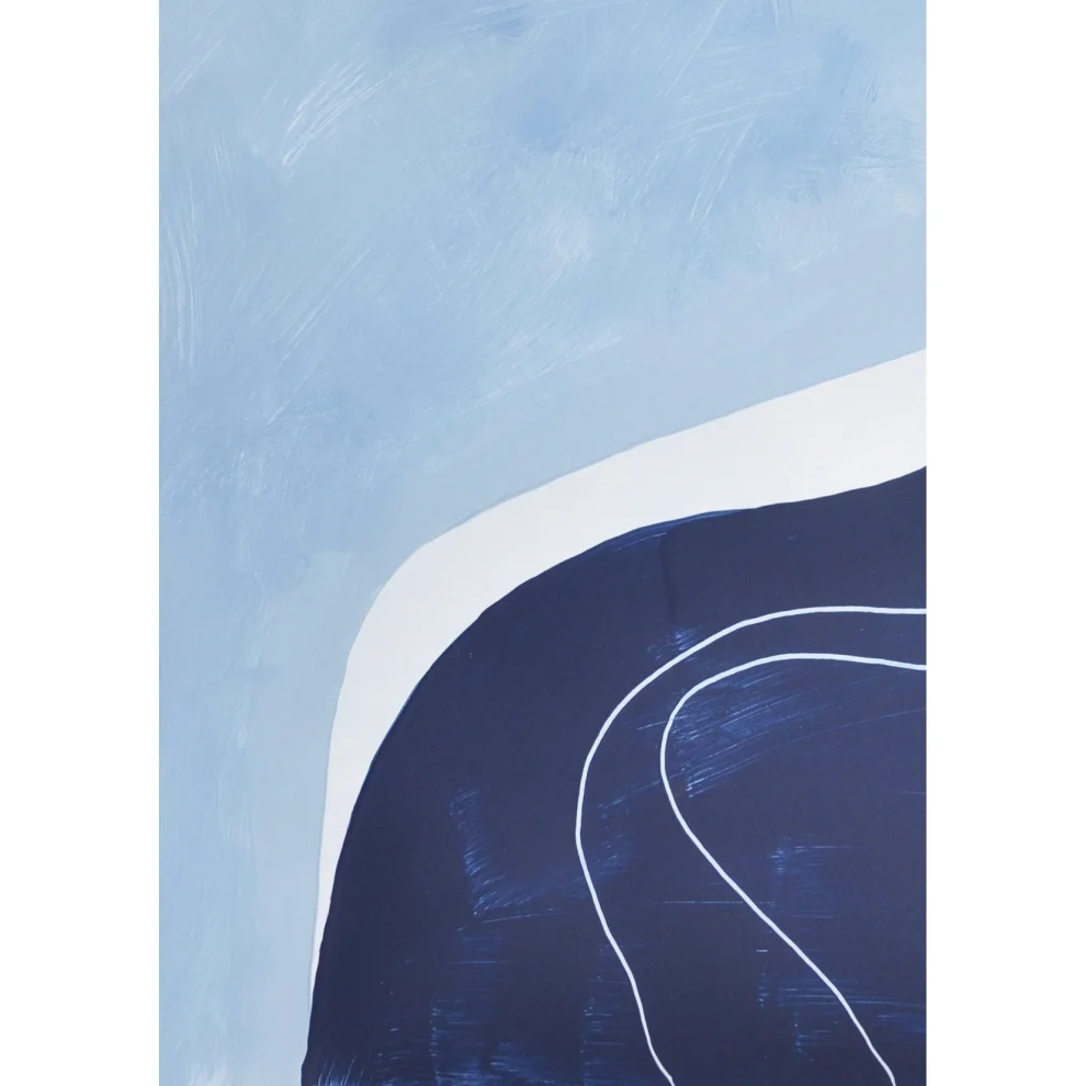 Kle Studio - Blue Waters No.1 Acrylic Painting On Paper