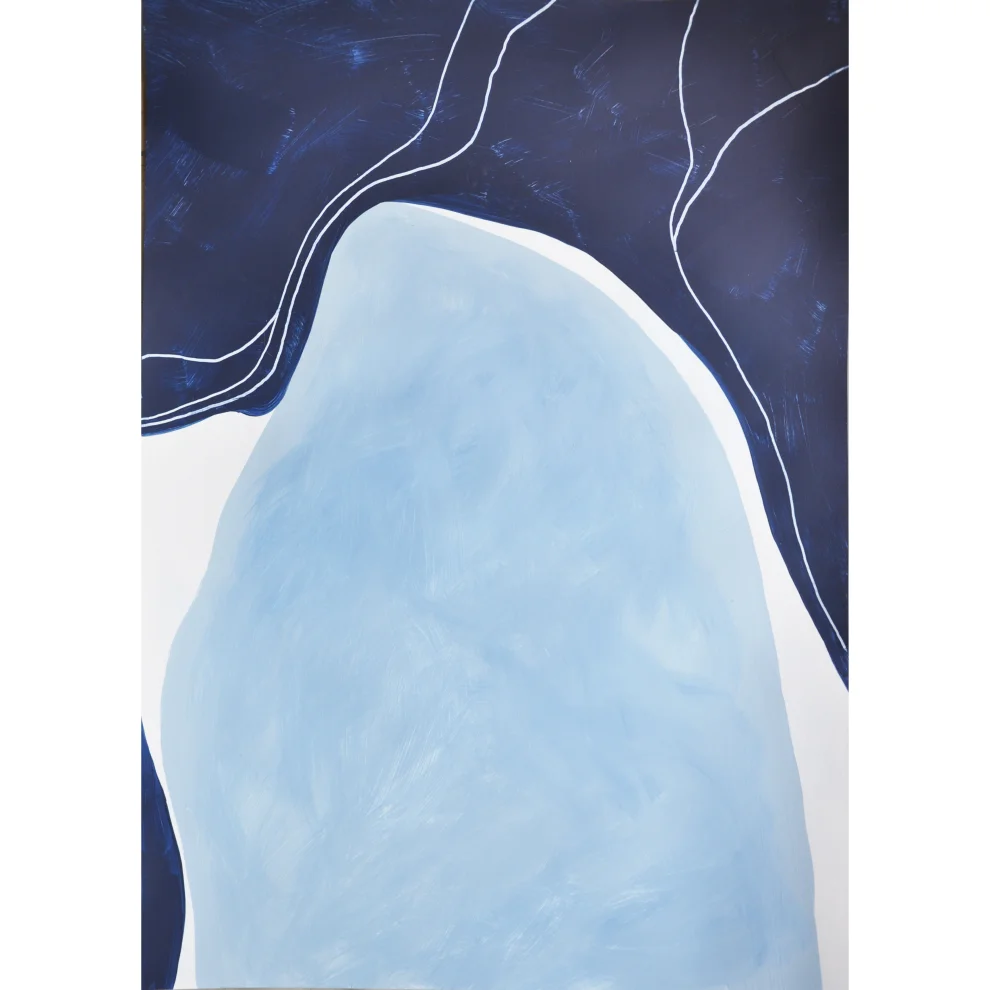 Kle Studio - Blue Waters No.2 Acrylic Painting On Paper