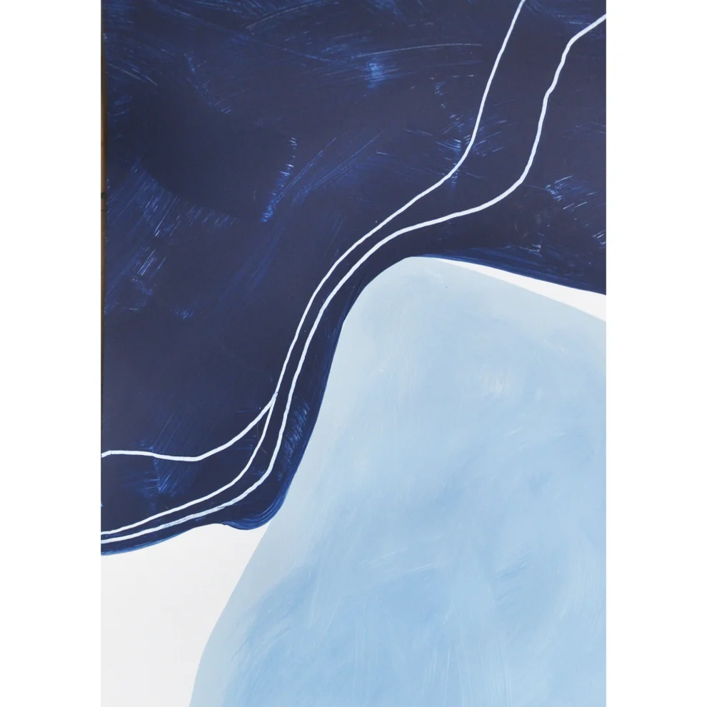Kle Studio - Blue Waters No.2 Acrylic Painting On Paper