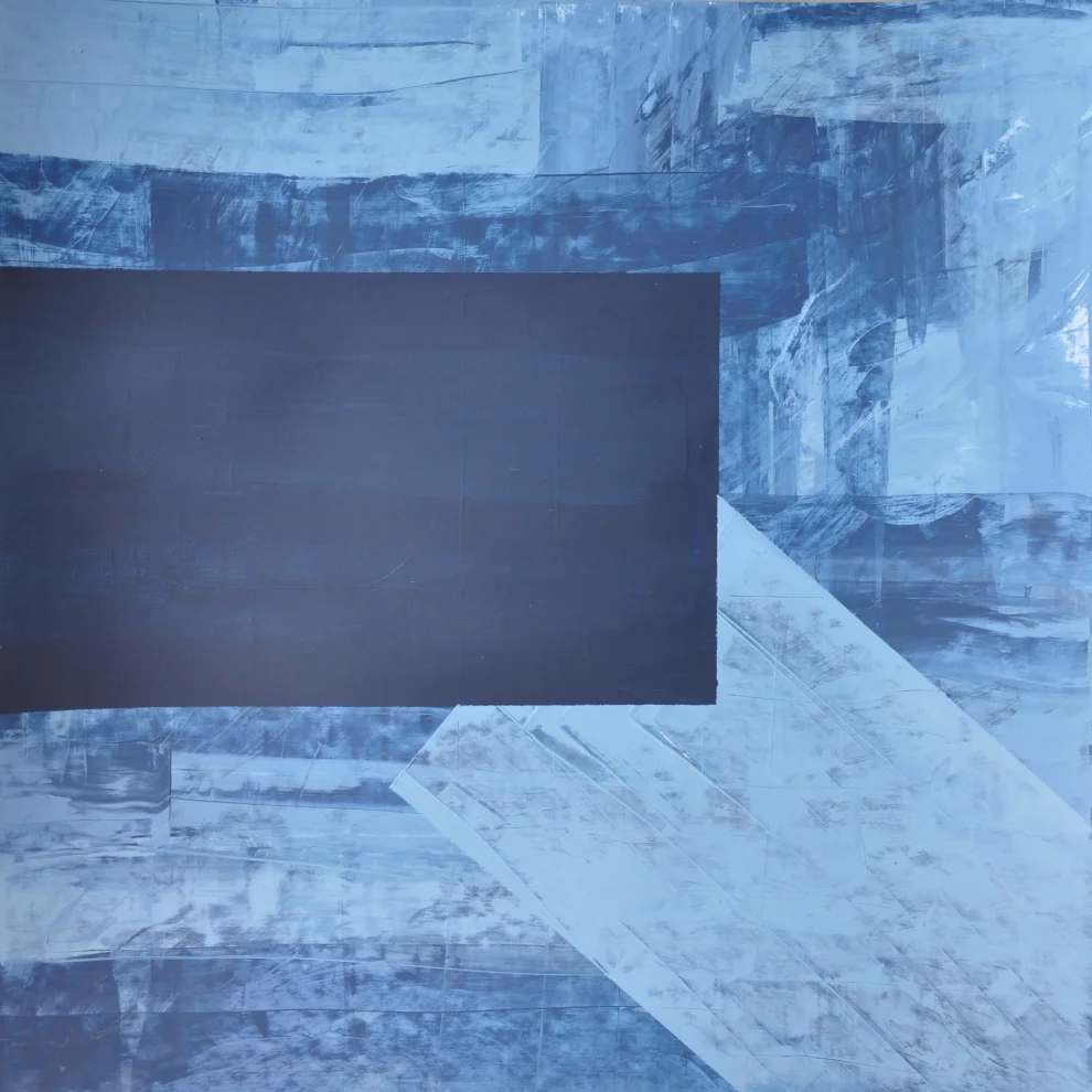 Kle Studio - Indigo No.1 Acrylic Painting On Paper