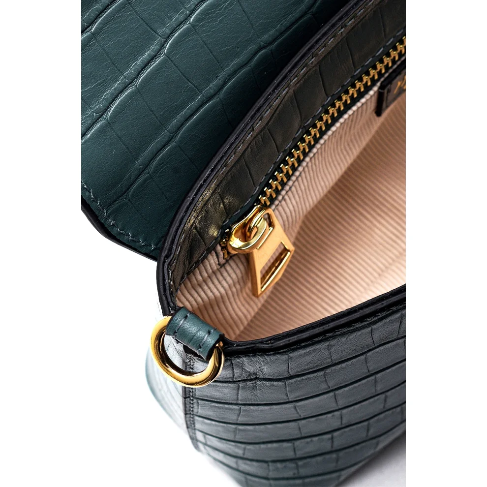 Mare Atelier - Croco Print Leather Kar Shoulder Bag