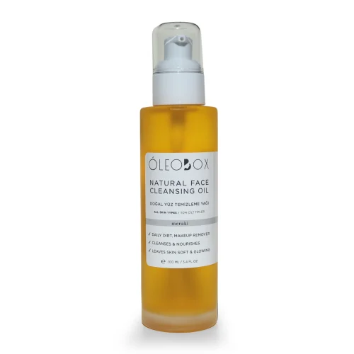 Oleobox - Natural Face Cleansing Oil With Rosehip, Calendula & Chamomile - 100 Ml, Paraben Free, Alcohol Free, Sulfate Free - Simple Vegan Cleanser For All Skin Types