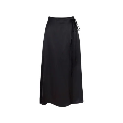 Hip + Happen - Melissa - Satin Midi Skirt