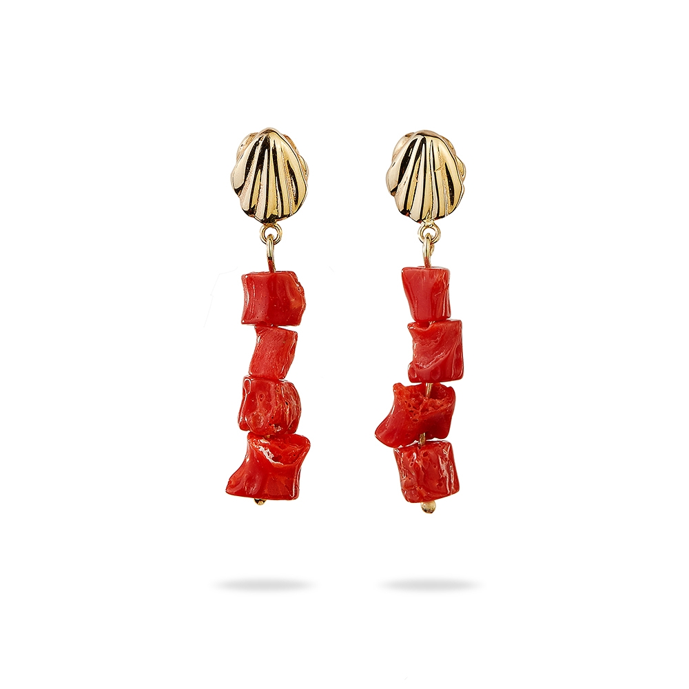 Shell&coral Earring