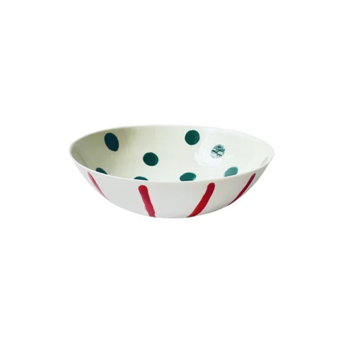 Kaase Atelier - Dots & Stripes U Form Christmas Special Bowl