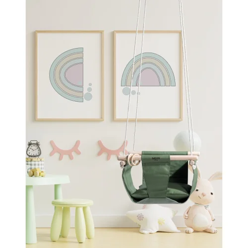 Mern Living - Leather Baby Swing