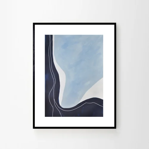 Kle Studio - Blue Waters No.3 Acrylic Painting On Paper