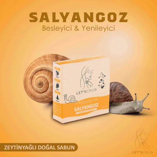 Letscrub - Natural Snail Extract Soap With Olive Oil Nourishing And Renewing 100gr For All Skin Types